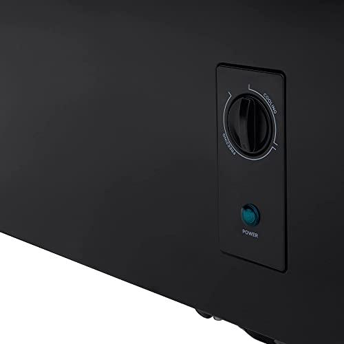 Cookology CCFZ142BK Freestanding 142 Litre Capacity, Chest Freezer for Outbuildings, Garages and Sheds, Features a Refrigeration Mode, Temperature Control and 4 Star Freezer Rating - In Black