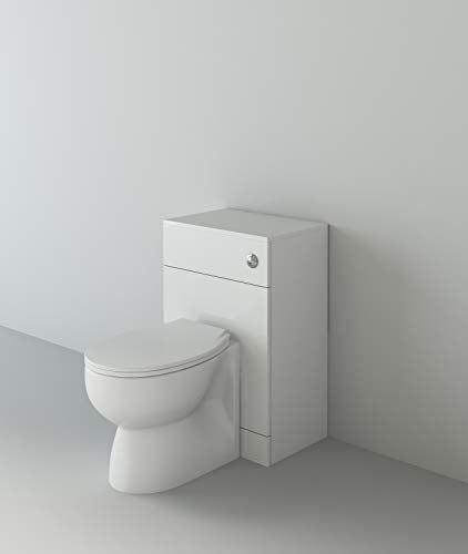 VeeBath Linx White Bathroom Furniture Combination Set with Vanity Basin Cabinet WC Toilet Unit Pan Cistern Pack (1250mm)