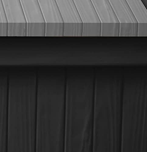 Keter Eden Bench 265L Outdoor Garden Storage Box Garden Furniture - Graphite and Grey