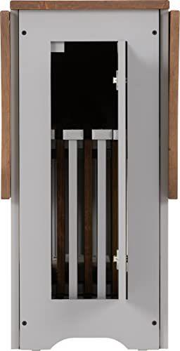 Seconique Santos Butterfly Folding Dining Set, Grey, Grey & Pine