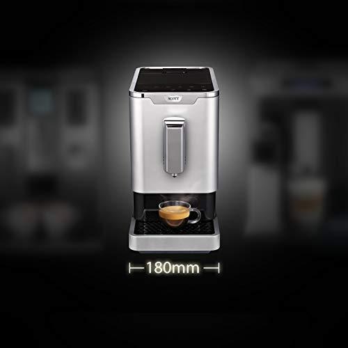 SCOTT UK - Slimissimo Fully Automatic Bean-to-Cup Coffee Machine; 19 Bar pressure, 1.1L, 1470W
