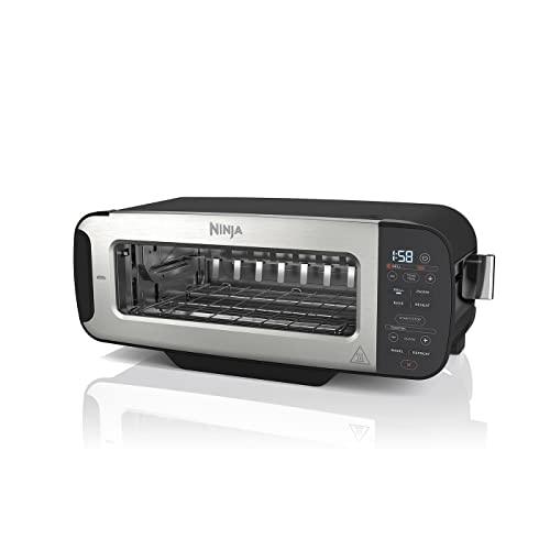 Ninja Foodi 3-in-1 Toaster, Grill & Panini Press [ST200UK] 7 Cooking Functions, 7 Toast Shades, Panini Press, Bake Tray, Flip Design, Black