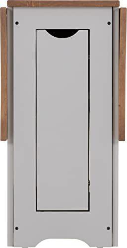 Seconique Santos Butterfly Folding Dining Set, Grey, Grey & Pine