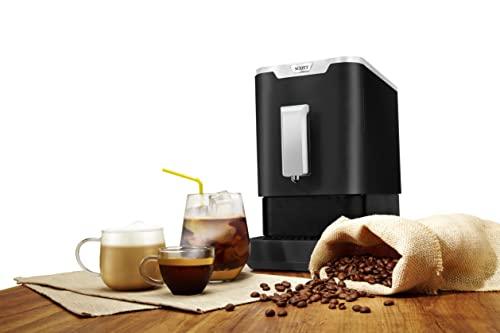 SCOTT UK - Slimissimo Black Velvet; Fully Automatic Bean-to-Cup Coffee Machine; 19 Bar Pressure, 1.1L, 1470W