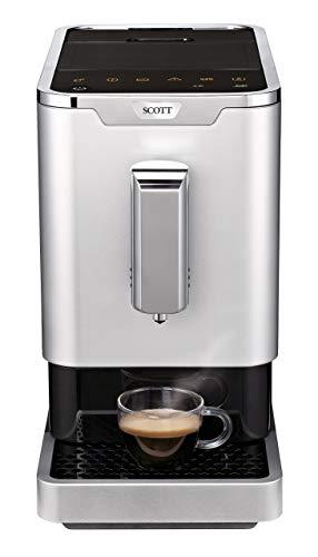 SCOTT UK - Slimissimo Fully Automatic Bean-to-Cup Coffee Machine; 19 Bar pressure, 1.1L, 1470W