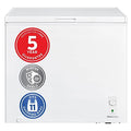 Russell Hobbs RH198CF3003 198L Freestanding White Chest Freezer with 5 Year Warranty, Adjustable Thermostat, 4 Star Freezer Rating & Suitable for Outbuildings & Garages