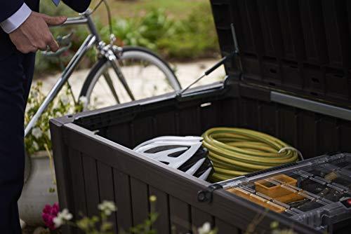 Keter Rockwood Cushion Box, Brown, 570L