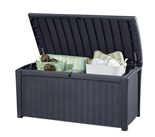 Keter Borneo 416L Outdoor Garden Storage Box Garden Furniture - Grey