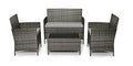 EVRE Rattan Garden Furniture Set Patio Conservatory Indoor Outdoor 4 piece set