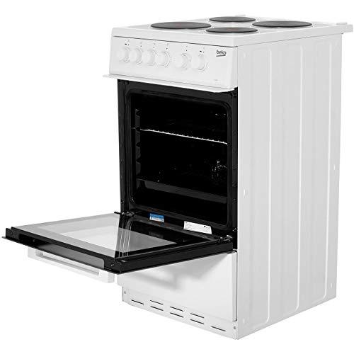 Beko KS530W 50cm Single Oven Electric Cooker With Sealed Plate Hob - White