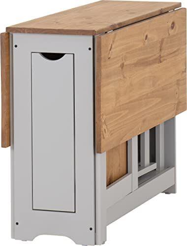 Seconique Santos Butterfly Folding Dining Set, Grey, Grey & Pine