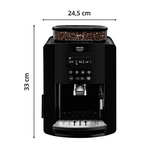 KRUPS Arabica Digital EA817040 Automatic Coffee Machine, Bean to Cup, Espresso, Cappuccino, Black