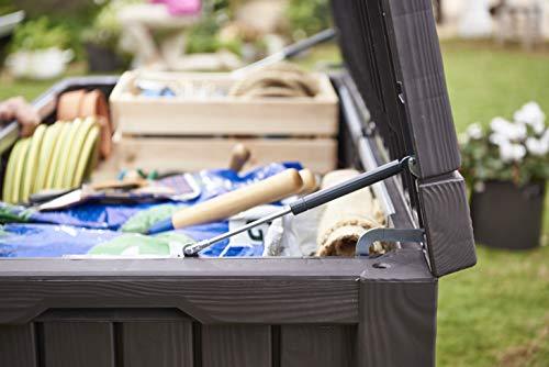 Keter Rockwood Cushion Box, Brown, 570L