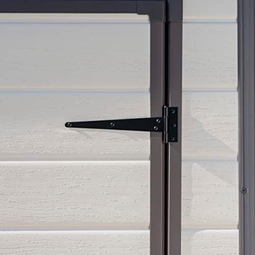 Keter Manor Pent Outdoor Garden Storage Shed, Beige/Brown, 6 x 4 ft 219732