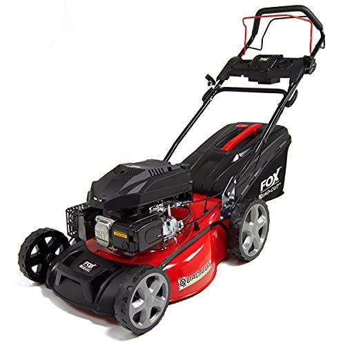 Fox 20"/51cm Petrol Turbo Lawn Mower Recoil 4 Blades 173cc 4-in-1 Self Propelled 60L Collection Bag - 2 Years Warranty