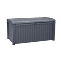 Keter Borneo 416L Outdoor Garden Storage Box Garden Furniture - Grey