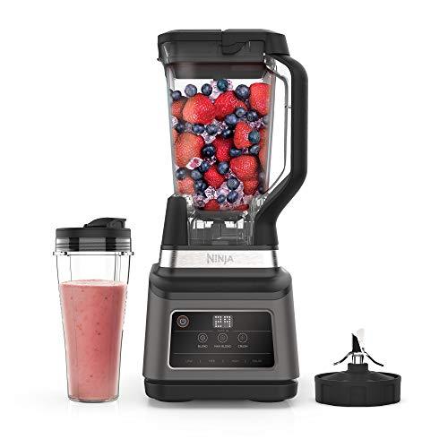 Ninja 2-in-1 Blender with Auto-iQ (BN750UK) 1200 W, 2.1 Litre Jug, 0.7 Litre Cup, Black/Silver