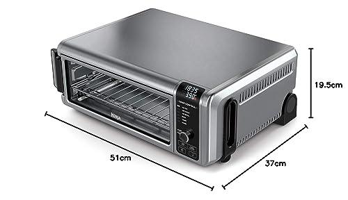 Ninja Foodi Mini Oven [SP101UK] 8-in-1 Flip Mini Oven, Air Fryer, Bake, Grill, Silver