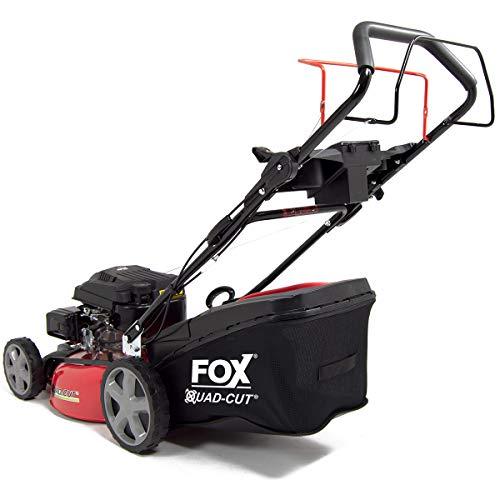 Fox 20"/51cm Petrol Turbo Lawn Mower Recoil 4 Blades 173cc 4-in-1 Self Propelled 60L Collection Bag - 2 Years Warranty
