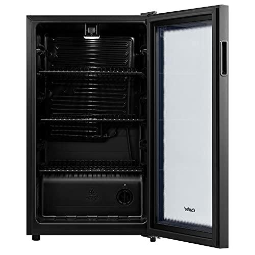 COMFEE' RCZ96BG1(E) Under Counter Beer Fridge, 93L Beverages & Drinks Fridge, LED Light, Removable Shelves, Economic Energy