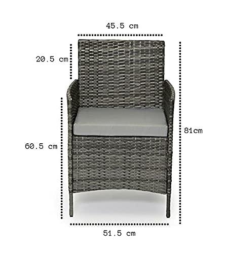 EVRE Rattan Garden Furniture Set Patio Conservatory Indoor Outdoor 4 piece set