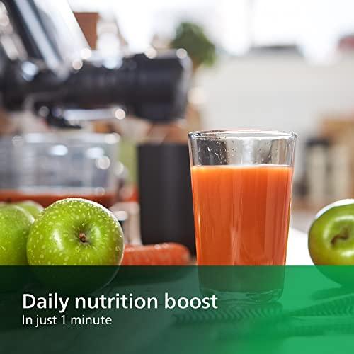 Philips Masticating Juicer - 150W, 1L, Recipe Booklet, XL Tube, Quick Clean (HR1889/71)