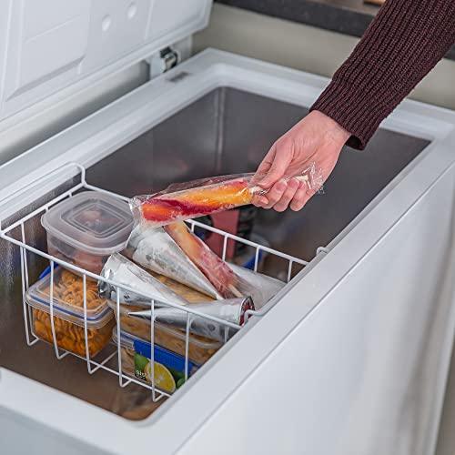 Russell Hobbs RH198CF3003 198L Freestanding White Chest Freezer with 5 Year Warranty, Adjustable Thermostat, 4 Star Freezer Rating & Suitable for Outbuildings & Garages