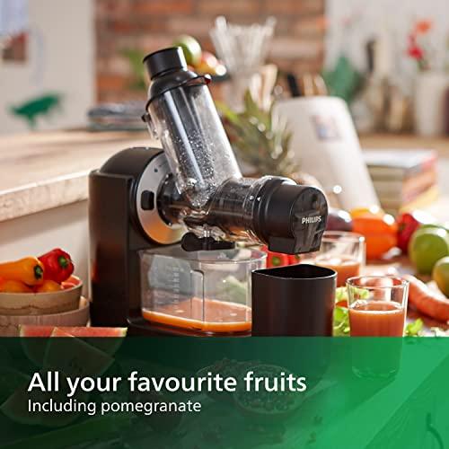 Philips Masticating Juicer - 150W, 1L, Recipe Booklet, XL Tube, Quick Clean (HR1889/71)