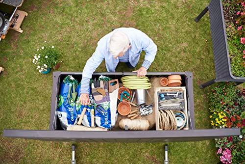 Keter Rockwood Cushion Box, Brown, 570L