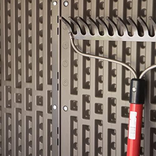 Lifetime 60209 Vertical Storage Shed (53 Cubic feet), Roof Brown, 74 x 142 x 174 cm