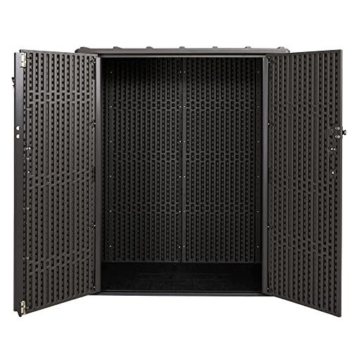 Lifetime 60209 Vertical Storage Shed (53 Cubic feet), Roof Brown, 74 x 142 x 174 cm