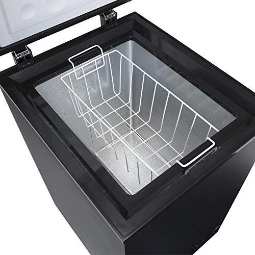 SIA CHF100BL 48cm Freestanding Compact 4* Star Black Chest Freezer