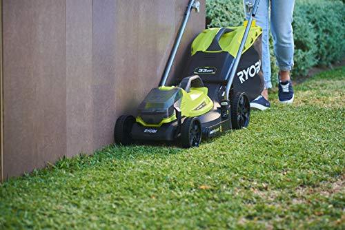 Ryobi 18V ONE+ Cordless Lawnmower and Grass Trimmer Kit (1 x 4.0Ah)