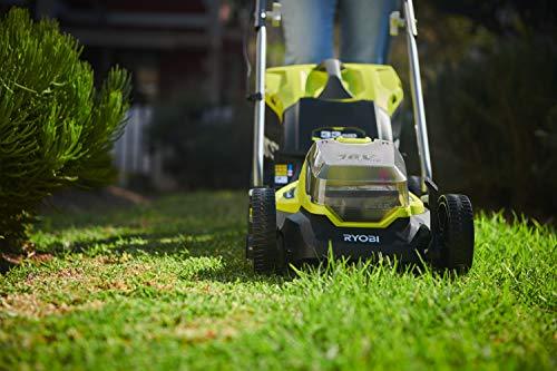 Ryobi 18V ONE+ Cordless Lawnmower and Grass Trimmer Kit (1 x 4.0Ah)