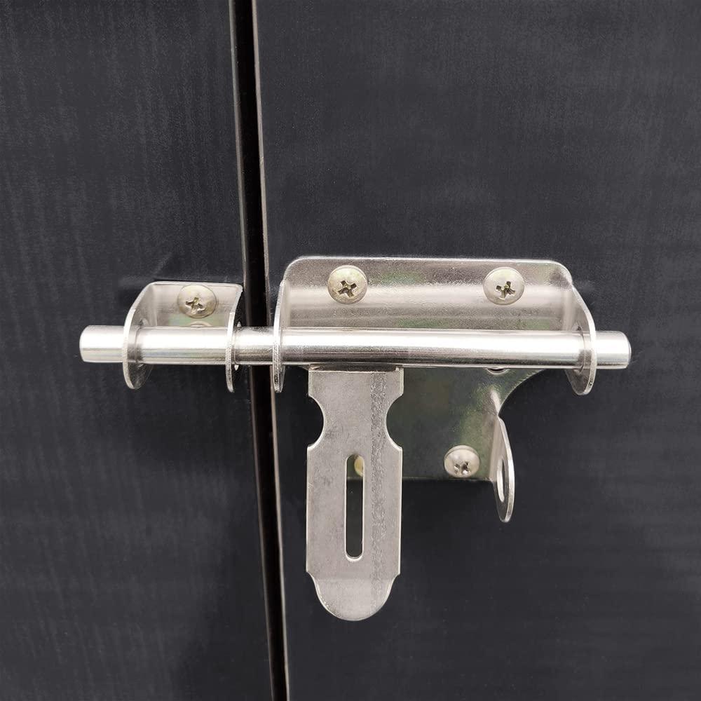 Panana Garden Storage Shed Bike Metal Pent Tool Shed House Galvanized Steel Can Put 3-4 Bicycles (D105x W210x H130cm)