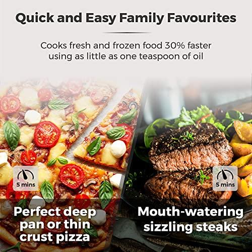 Tower T17076 Xpress Pro Combo 10-in-1 Digital Air Fryer Oven with Rapid Air Circulation, 60-Minute Timer, 11L, 2000W, Black