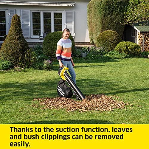 Kärcher BLV 18-200 Cordless Battery Blower Vac with mulching function, air speed: 200km/h, collection box volume: 45l, weight: 3.5kg, can be used with Kärcher 18v battery, without rechargeable battery