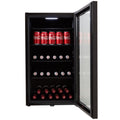 CBC98BK Under-Counter Fridge, 98 Litre Beer, Wine and Drinks Fridge with Adjustable Temperature Control, LED Light, Suitable for Cans and Bottles, Energy Efficient - in Black