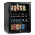 Super65 LED - Table-Top Fridge | 65L Beer, Wine & Drinks Fridge | LED Light + Lock & Key | Energy Efficient (Black)