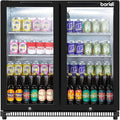 Back Bar Drinks Fridge with Hinged Double Door, 190L Capacity - DH272