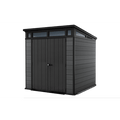 7x 7 Cortina Heavy Duty Plastic Pent Shed – Dark Grey